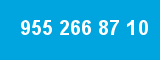 955 266 87 10 955 266 87 10